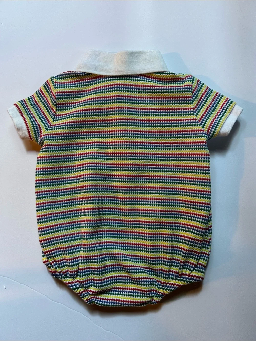 Old Navy 0-3M Baby Polo Bubble Romper EUC Striped Unisex Boy Girl